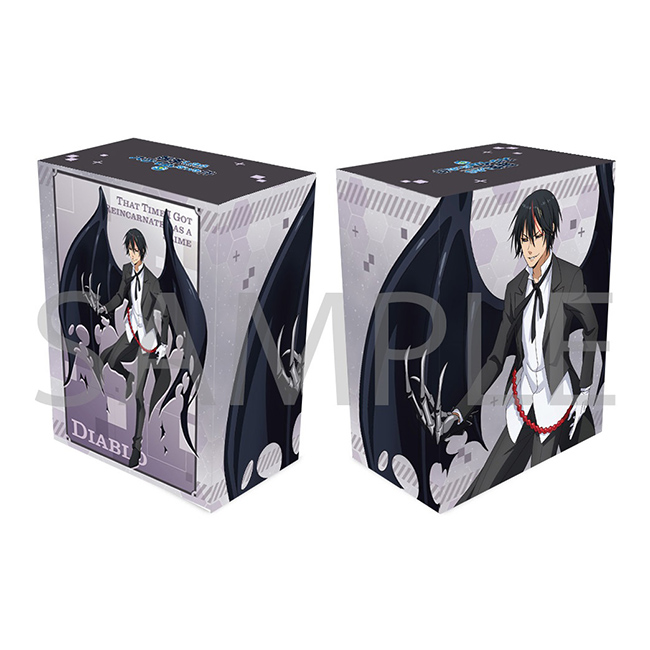 [Blu-ray 全巻購入特典]
描きおろしイラスト（ディアブロ）使用
B2タペストリー＆全巻収納BOX＆
リムル様ガジェットポーチ