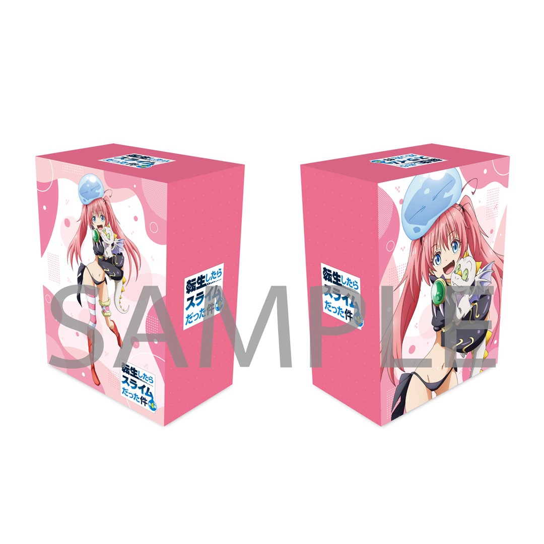 [Blu-ray 全巻購入特典]
描き下ろしイラスト（ミリム）使用
全巻収納BOX＆アクリルスタンド＆箔押し缶バッジ